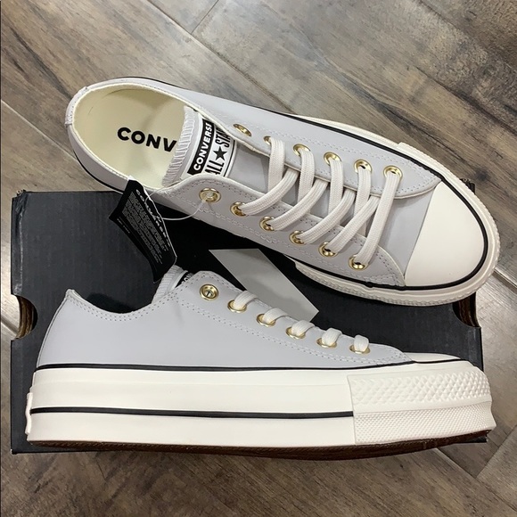 CONVERSE CTAS LIFT OX PLATFORM mouse/vintage white - Picture 4 of 16
